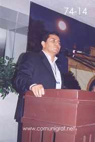 Foto 74-14 - Jorge del Muro Hernández de Tintas Sánchez León en el Encuentro Nacional de Negocios Gráficos (Pymes) realizado del 22 al 24 de Septiembre 2005 en el Hotel La Nueva Estancia de la ciudad de León, Gto. México.