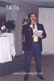 Foto 74-16 - Armando Padilla Cordero de Merca Papel en el Encuentro Nacional de Negocios Gráficos (Pymes) realizado del 22 al 24 de Septiembre 2005 en el Hotel La Nueva Estancia de la ciudad de León, Gto. México.