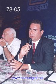 Foto 78-05 - Héctor Peña de Heidelberg en el Encuentro Nacional de Negocios Gráficos (Pymes) realizado del 22 al 24 de Septiembre 2005 en el Hotel La Nueva Estancia de la ciudad de León, Gto. México.