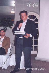 Foto 78-08 - Alejandro González en el Encuentro Nacional de Negocios Gráficos (Pymes) realizado del 22 al 24 de Septiembre 2005 en el Hotel La Nueva Estancia de la ciudad de León, Gto. México.