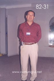 Foto 82-31 - José Javier Rosas Rivera de Imprenta Libertad de Tepic Nayarit en el Encuentro Nacional de Negocios Gráficos (Pymes) realizado del 22 al 24 de Septiembre 2005 en el Hotel La Nueva Estancia de la ciudad de León, Gto. México.