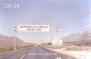 Foto 105-24 - Límite Coahuila y Nuevo León en carretera Saltillo-Monterrey - México