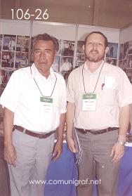 Foto 106-26 - En la Expo Mexigrafika 2006 Ausencio Ortíz y Armando Villareal. Expo realizada del 25 al 27 de Mayo 2006 en el Centro de Exposiciones Cintermex de la ciudad de Monterrey, N.L. México.
