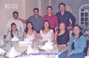 Foto 82-02 - Algunos de los empleados de la empresa Coloristas y Asociados de León, Gto. en la Comida Baile del día del Impresor de Canagraf Guanajuato, realizada el 24 de Septiembre 2005 en el Hotel La Nueva Estancia de la Ciudad de León, Guanajuato México