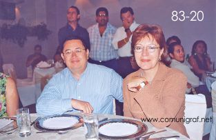 Foto 83-20 - Maximiliano García Hopkins y su distinguida esposa en el festejo del día del Impresor de Canagraf Guanajuato, realizada el 24 de Septiembre 2005 en el Hotel La Nueva Estancia de la Ciudad de León, Guanajuato México.