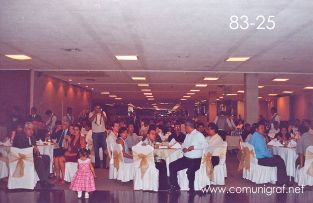 Foto 83-25 - Parte de los asistentes al festejo del día del Impresor de Canagraf Guanajuato, realizada el 24 de Septiembre 2005 en el Hotel La Nueva Estancia de la Ciudad de León, Guanajuato México.