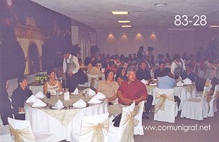 Foto 83-28 - Otra toma de la vista parcial de los asistentes en la Comida Baile del día del Impresor de Canagraf Guanajuato, realizada el 24 de Septiembre 2005 en el Hotel La Nueva Estancia de la Ciudad de León, Guanajuato México.