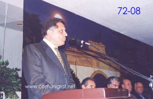 Foto 72-08 - Lic. José Luis Zamora Contreras en la ceremonia de inauguración del Encuentro Nacional de Negocios Gráficos (Pymes) realizado del 22 al 24 de Septiembre 2005 en el Hotel La Nueva Estancia de la ciudad de León, Gto. México