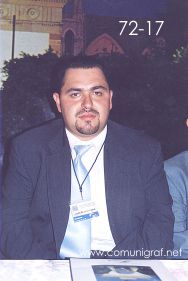 Foto 72-17 - Juan Elías Cordero de Canagraf Guanajuato en el Encuentro Nacional de Negocios Gráficos (Pymes) realizado del 22 al 24 de Septiembre 2005 en el Hotel La Nueva Estancia de la ciudad de León, Gto. México.