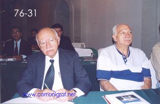 Foto 76-31 - Don Carlos González (der) en el Encuentro Nacional de Negocios Gráficos (Pymes) realizado del 22 al 24 de Septiembre 2005 en el Hotel La Nueva Estancia de la ciudad de León, Gto. México