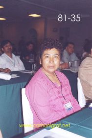 Foto 81-35 - Lic. Herminia Aguilar Hidalgo de la Canagraf Veracruz en el Encuentro Nacional de Negocios Gráficos (Pymes) realizado del 22 al 24 de Septiembre 2005 en el Hotel La Nueva Estancia de la ciudad de León, Gto. México.